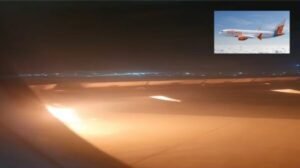 air india engine catches fire