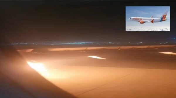 air india engine catches fire