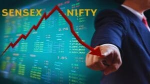 sensex nifty volatile session