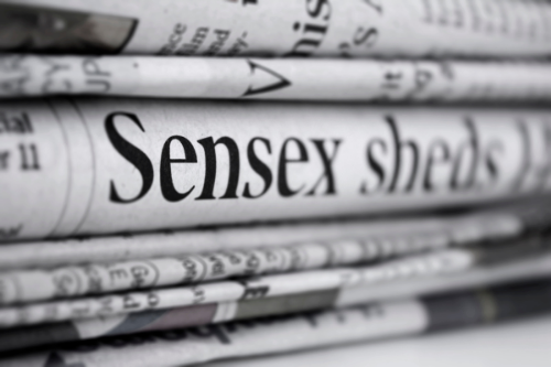 sensex sheds
