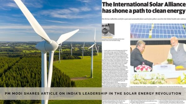 PM Modi shares solar energy revolution